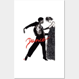 Couple dancing Posters and Art